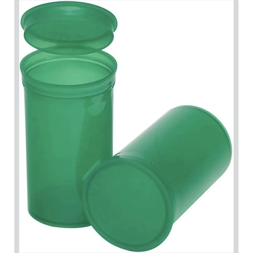 12 Pack‎ Multi-Use Airtight Empty Pill Bottles with Hinged Lids 19 Dram Plastic